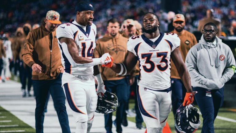 Broncos win wild game in Buffalo