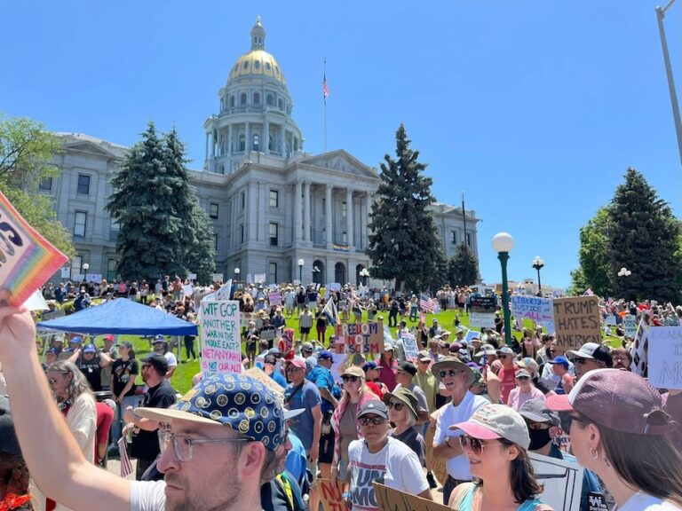 Political violence, a military parade, ICE raids and peaceful protests ensued